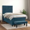 Box spring postel s matrací 100x200 cm samet [3137832] (Barva Růžová)