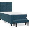 Box spring postel s matrací 100x200 cm samet [3137832] (Barva Růžová)