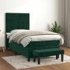 Box spring postel s matrací 100x200 cm samet [3137832] (Barva Růžová)