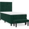 Box spring postel s matrací 100x200 cm samet [3137832] (Barva Růžová)