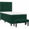 Box spring postel s matrací 100x200 cm samet [3137832] (Barva Růžová)