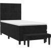 Box spring postel s matrací 100x200 cm samet [3137832] (Barva Růžová)