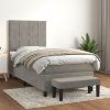 Box spring postel s matrací 100x200 cm samet [3137832] (Barva Růžová)