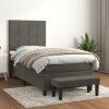 Box spring postel s matrací 100x200 cm samet [3137832] (Barva Růžová)