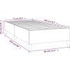 Rám postele s boxspringem 80x200 cm samet [3121087] (Barva Tmavě zelená)