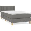 Box spring postel s matrací 90x190 cm textil [3130393] (Barva Světle šedá)