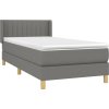 Box spring postel s matrací 90x190 cm textil [3130393] (Barva Světle šedá)