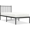 Kovový rám postele s čelem 80 x 200 cm [350855] (Barva Černá)