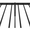 Kovový rám postele s čelem 80 x 200 cm [350855] (Barva Černá)