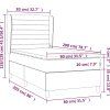 Box spring postel s matrací 80 x 200 cm samet [3129239] (Barva Černá)