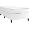 Rám postele s boxspringem 90 x 190 cm umělá kůže [3121018] (Barva Bílá)