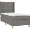 Box spring postel s matrací 80 x 200 cm textil [3132107] (Barva Černá)