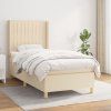 Box spring postel s matrací 80 x 200 cm textil [3132107] (Barva Černá)