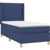 Box spring postel s matrací 80 x 200 cm textil [3132107] (Barva Černá)