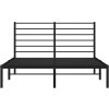 Kovový rám postele s čelem 120 x 200 cm [352317] (Barva Černá)