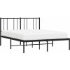 Kovový rám postele s čelem 120 x 200 cm [352478] (Barva Černá)