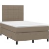 Box spring postel s matrací 120x200 cm textil [3141762] (Barva Tmavě šedá)