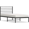 Kovový rám postele s čelem 90 x 200 cm [352312] (Barva Černá)