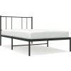 Kovový rám postele s čelem 75 x 190 cm [352519] (Barva Bílá)