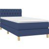 Box spring postel s matrací 80x200 cm textil [3140812] (Barva Tmavě hnědá)