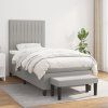 Box spring postel s matrací 100 x 200 cm textil [3136735] (Barva Černá)