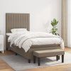 Box spring postel s matrací 100 x 200 cm textil [3136735] (Barva Černá)