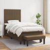 Box spring postel s matrací 100 x 200 cm textil [3136735] (Barva Černá)
