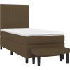Box spring postel s matrací 100 x 200 cm textil [3136735] (Barva Černá)