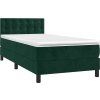 Box spring postel s matrací a LED 100x200 cm samet [3134632] (Barva Růžová)