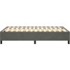 Rám postele s boxspringem 120 x 200 cm samet [3121109] (Barva Tmavě šedá)