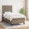 Box spring postel s matrací 80x200 cm textil [3141734] (Barva Krémová)