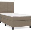 Box spring postel s matrací 80x200 cm textil [3141734] (Barva Krémová)