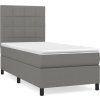 Box spring postel s matrací 80x200 cm textil [3141734] (Barva Krémová)