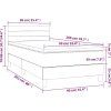 Box spring postel s matrací 90x200 cm samet [3141343] (Barva Černá)