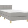 Box spring postel s matrací 90x190 cm textil [3140578] (Barva Tmavě šedá)