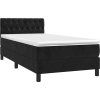 Box spring postel s matrací 90x190 cm samet [3141456] (Barva Tmavě šedá)