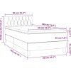 Box spring postel s matrací 90x190 cm samet [3141456] (Barva Tmavě šedá)