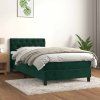 Box spring postel s matrací 90x190 cm samet [3141456] (Barva Tmavě šedá)