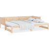 Výsuvná postel masivní borovice 2x (80 x 200) cm [820260] (Barva medová hnědá)