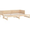 Výsuvná postel masivní borovice 2x (80 x 200) cm [820260] (Barva medová hnědá)