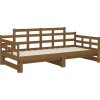Výsuvná postel masivní borovice 2x (80 x 200) cm [820350] (Barva medová hnědá)