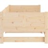 Výsuvná postel masivní borovice 2x (90 x 190) cm [820262] (Barva Přírodní)