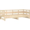 Výsuvná postel masivní borovice 2x (90 x 190) cm [820325] (Barva medová hnědá)