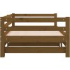 Rozkládací denní postel bez matrace 80x200 cm [814697] (Barva medová hnědá)