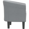 Klubové křeslo textil [356429] (Barva Světle šedá)