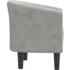 Klubové křeslo samet [356441] (Barva Světle šedá)