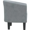 Klubové křeslo samet [356441] (Barva Světle šedá)