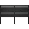 Čelo postele 141 x 4 x 100 cm masivní borovice [819019] (Barva Černá)