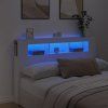 Čelo postele s LED 160x18,5x103,5 cm kompozitní dřevo [837352] (Barva Černá)
