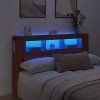 Čelo postele s LED 160x18,5x103,5 cm kompozitní dřevo [837352] (Barva Černá)